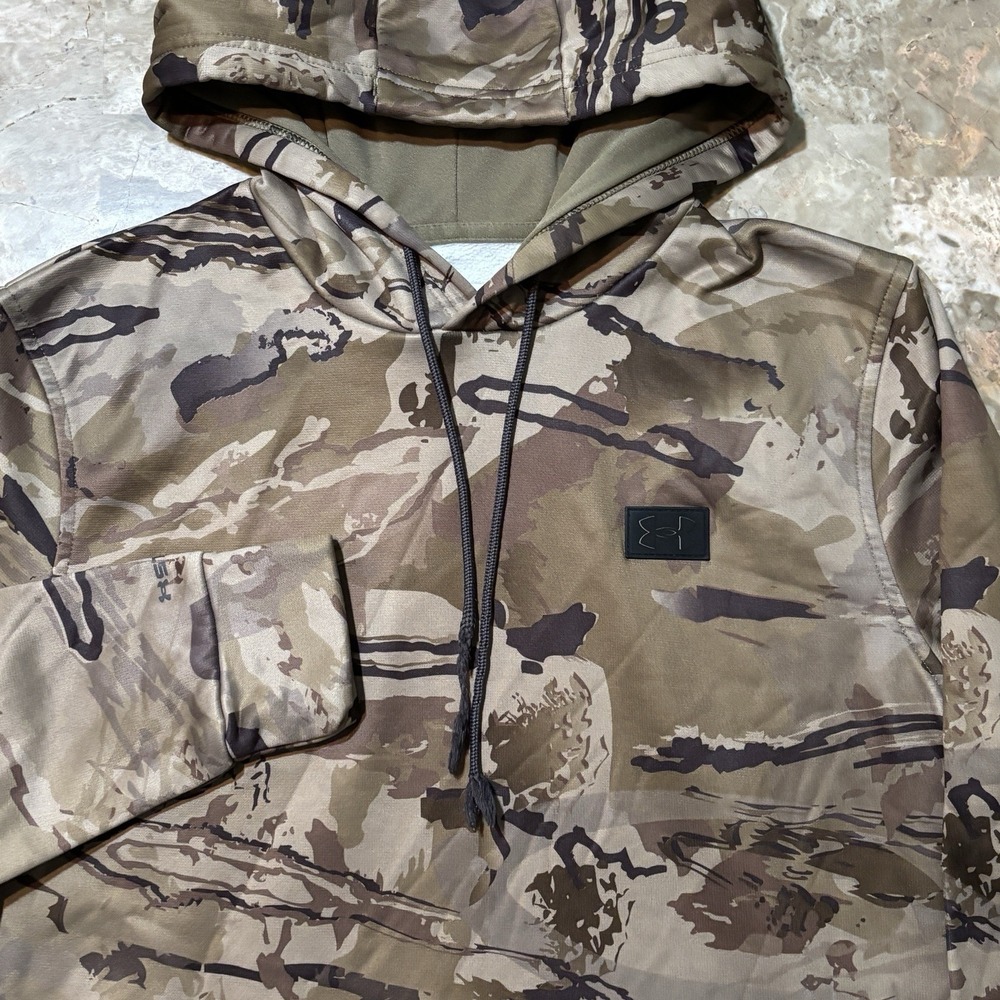 Under Armour Hoodie Mens Small Storm Fleece Ridge Reaper Camo Hunting